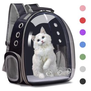 Henkelion Cat Backpack Carrier Bubble Carrying Bag, Small Dog Backpack Carrier for Small Medium Dogs Cats, Space Capsule Pet Carrier Dog Hiking Backpack, Airline Approved Travel Carrier