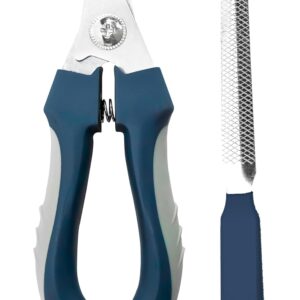 Buraq Pets Dog Nail Cutter with Nail Filer, Professional Pet Nail Clipper for Dogs, Cats, Puppies & Small Animals, Durable, Safe, Ergonomic Grooming Tool for Precise Trimming
