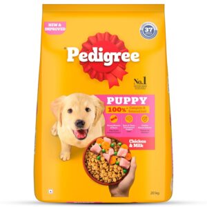 Pedigree Adult Dry Dog Food, Chicken & Vegetables, 20 kg, Contains 37 Essential Nutrients, 100% Complete & Balanced Food for Adult Dogs