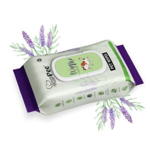 PUPPEE Wipe ME Anti-Bacterial Wet Wipes for Dogs & Cats | Cleansing, Deodorising & Grooming Wipes | Lavender Essential, Vitamin E & Olive Oil | Natural Extracts & Actives